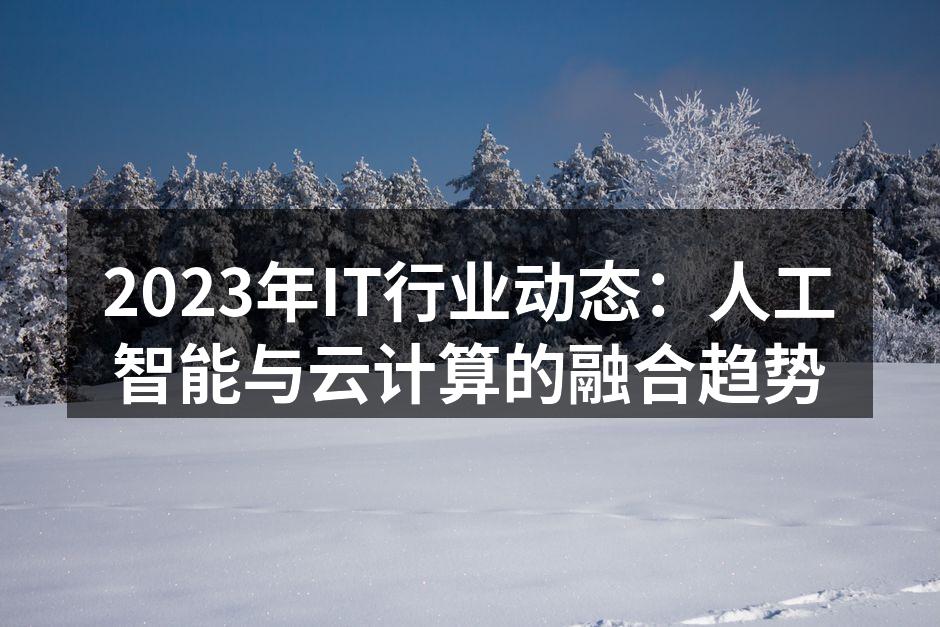 2023年IT行业动态：人工智能与云计算的融合趋势
